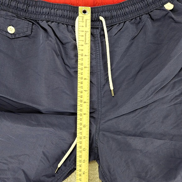 Polo Ralph Lauren Shorts Mens XL‎ Blue lined Swim Truck Red Pony Lined Outdoors - Picture 10 of 11